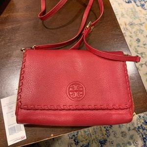 $275 Tory Burch marion wallet crossbody Leather